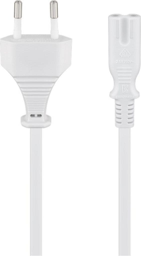 Goobay Tilkoblingskabel C7, 5m - Hvit