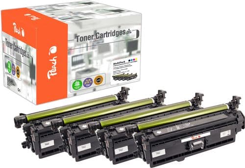Peach-tonerkassetter som passer CF38A-serien, nr. 312A lasertoner multipakke svart/farget/hvit/gul for HP
