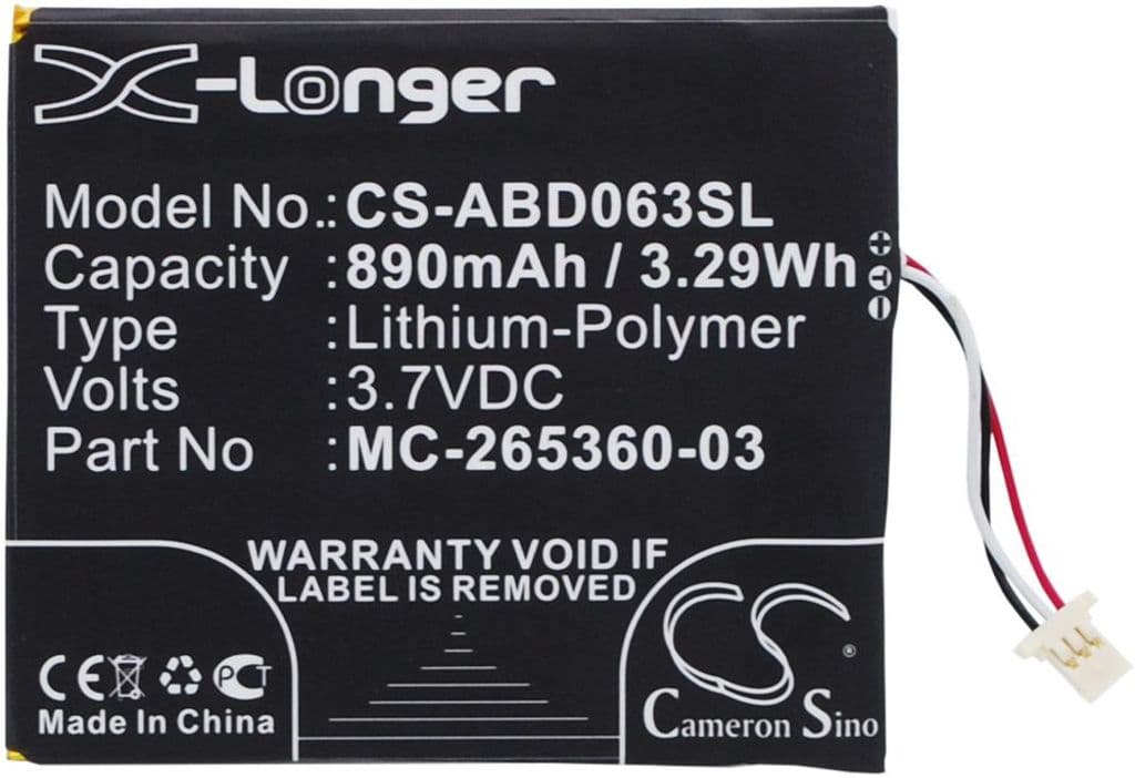 Batteri til Amazon Kindle 7 etc