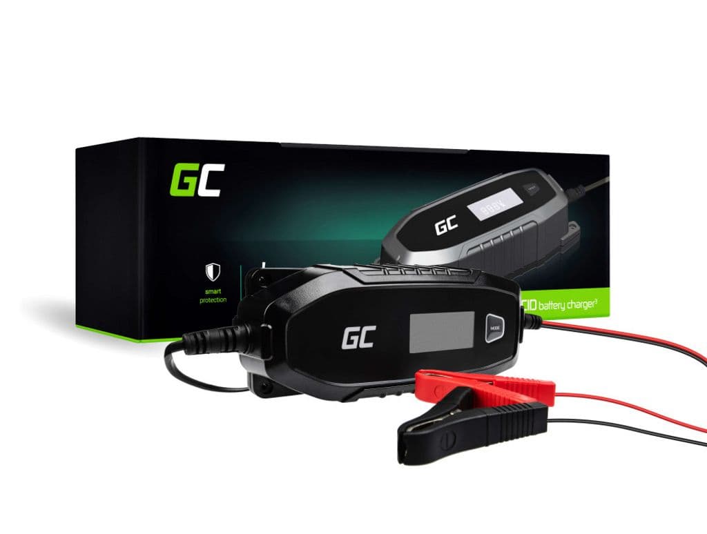 Green Cell Batterilader for AGM, Gel og Blysyre 6V / 12V (4A)