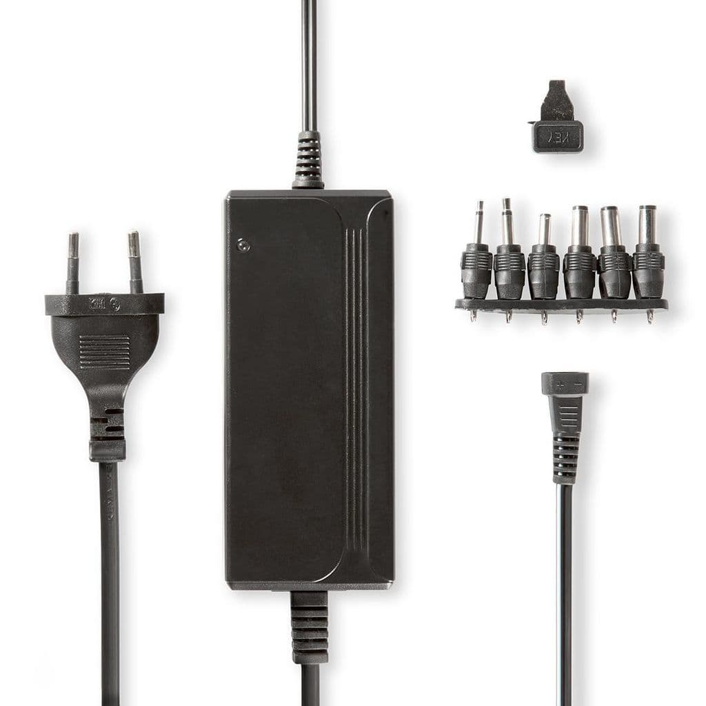 Nedis Universal Strømadapter, 36W - Svart