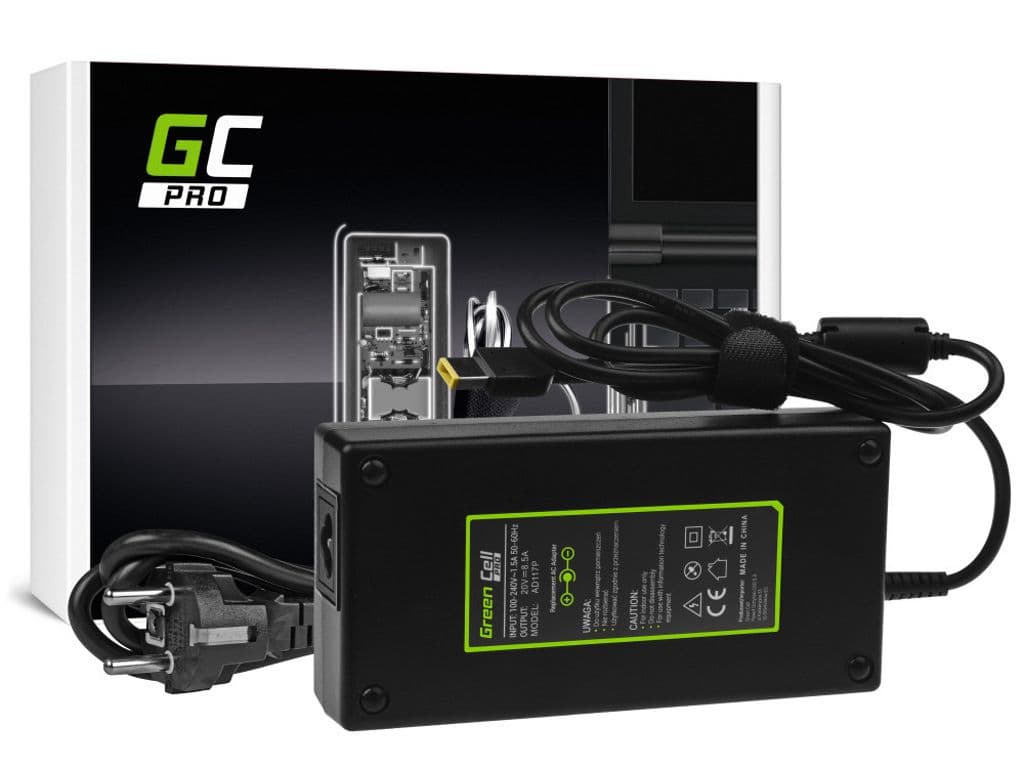 Green Cell PRO lader / AC-adapter 20V, 8,5A, 170W for Lenovo Legion
