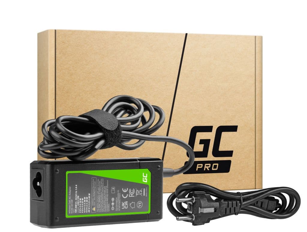 Green Cell Lader / AC Adapter PRO USB-C 20V 3.25A 65W for Lenovo, Acer, Asus, HP, osv.