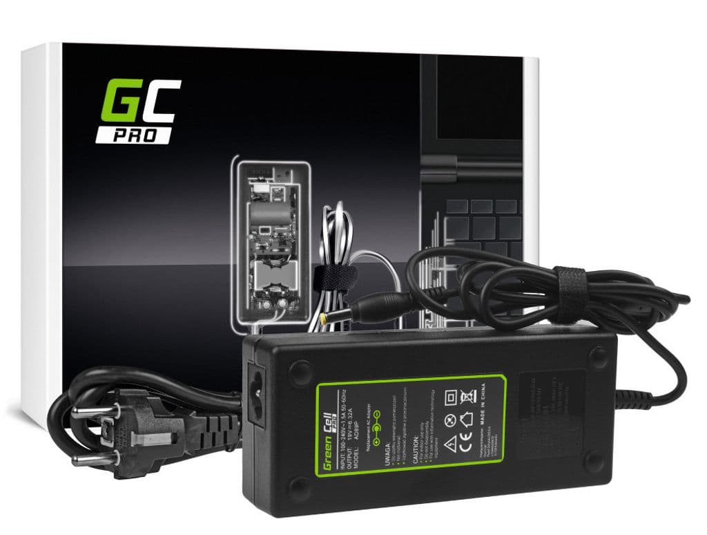 Green Cell PRO Lader/Strømadapter 19V, 6.32A, 120W for Acer Aspire