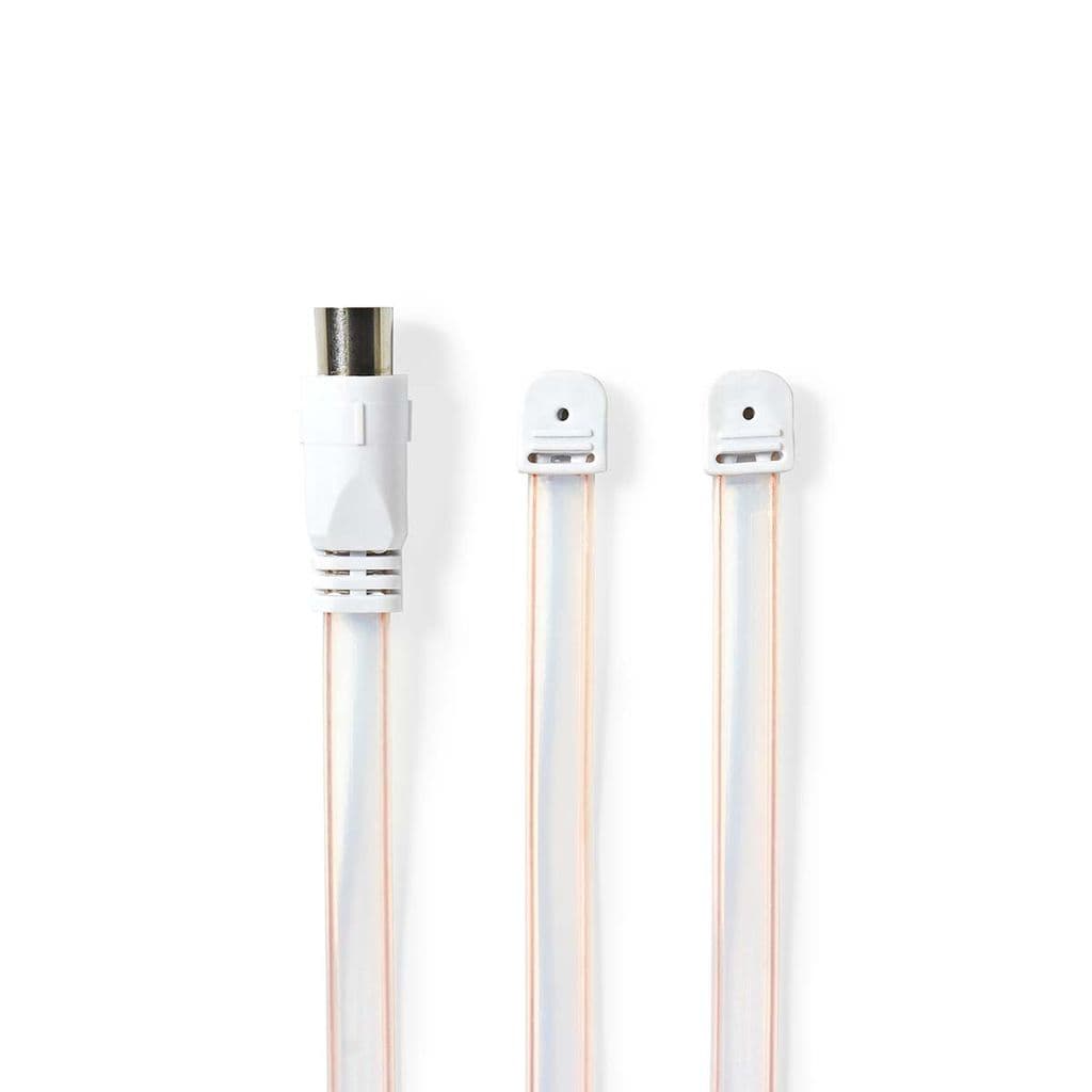 Nedis koaksialkabel, 50 Ohm, 1.9m - Hvit