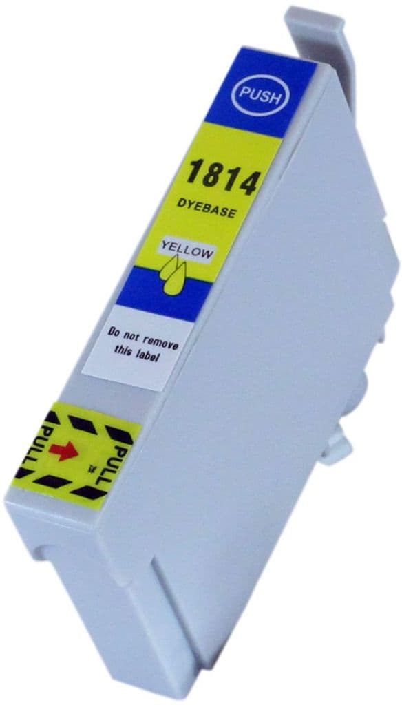 Kompatibel med T1814 Blekkpatron gul for Epson