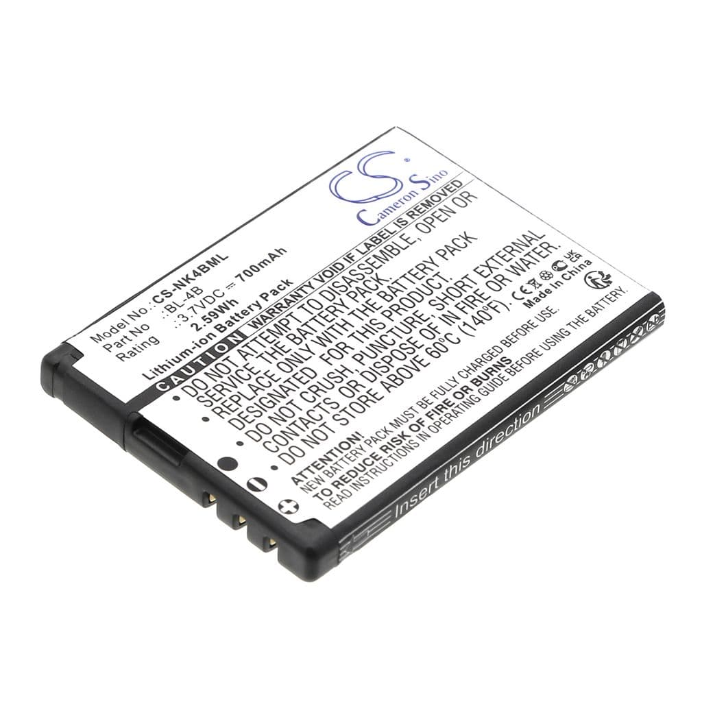 Batteri til BL-4B erstatningsbatteri
