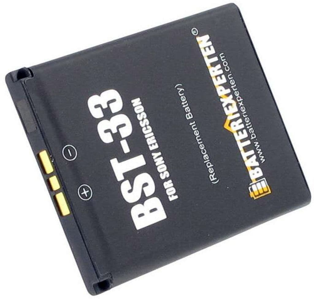 Batteri til BST-33 for Sony Ericsson, 3.6V (3.7V), 900 mAh
