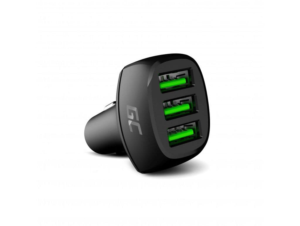 Green Cell PowerRide 54W 3xUSB 18W billader med Ultra Charge hurtigladeteknologi