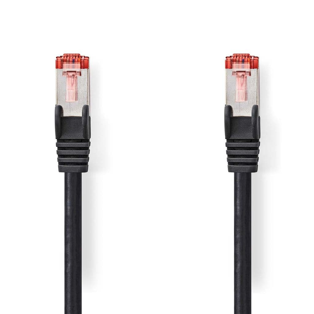 Nedis CAT6 Nettverkskabel, RJ45 hann, S/FTP, 3m - Sort