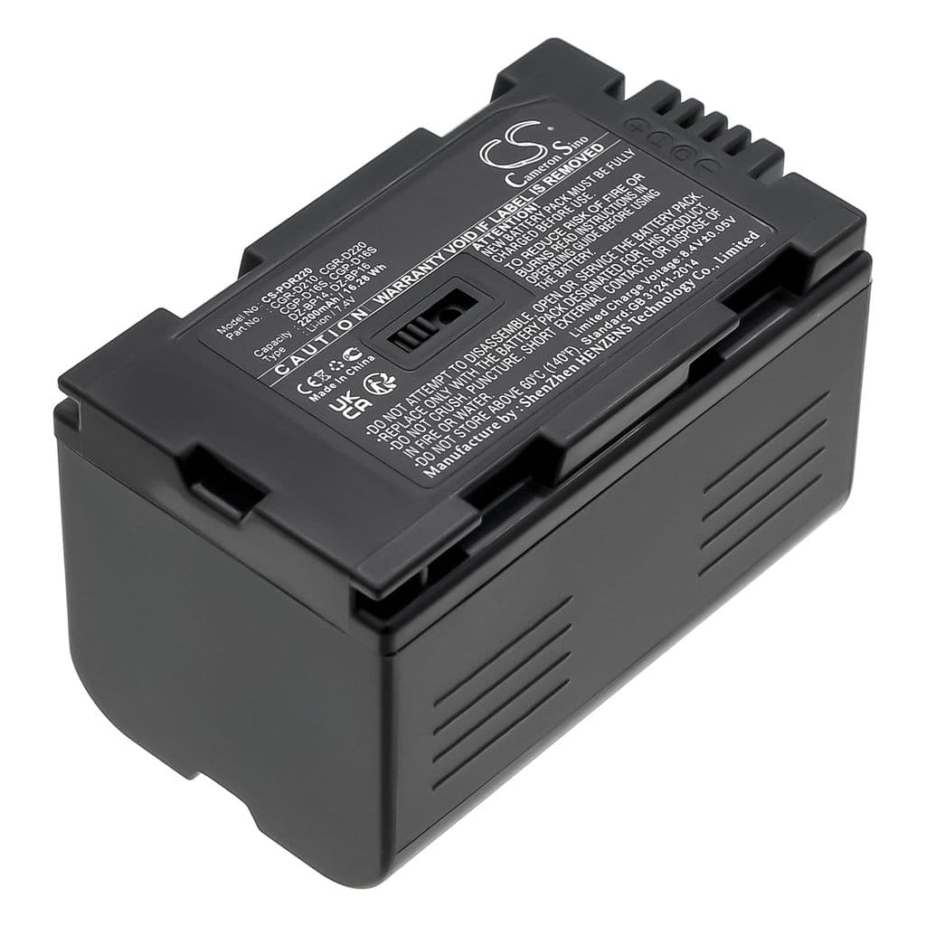 Batteri til CGR-D16S/CGR-D220 erstatningsbatteri