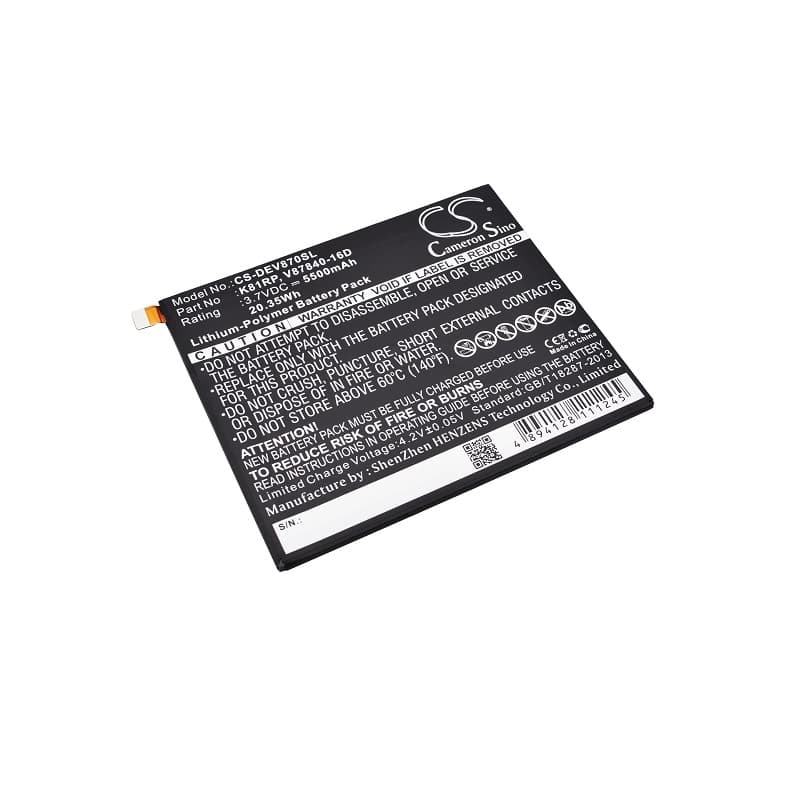Batteri til Dell Venue 8 7000 etc