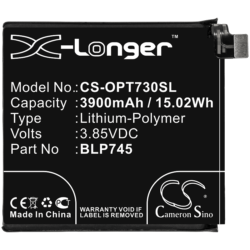 Batteri til OnePlus 7T Pro, 3900mAh, 3.85V