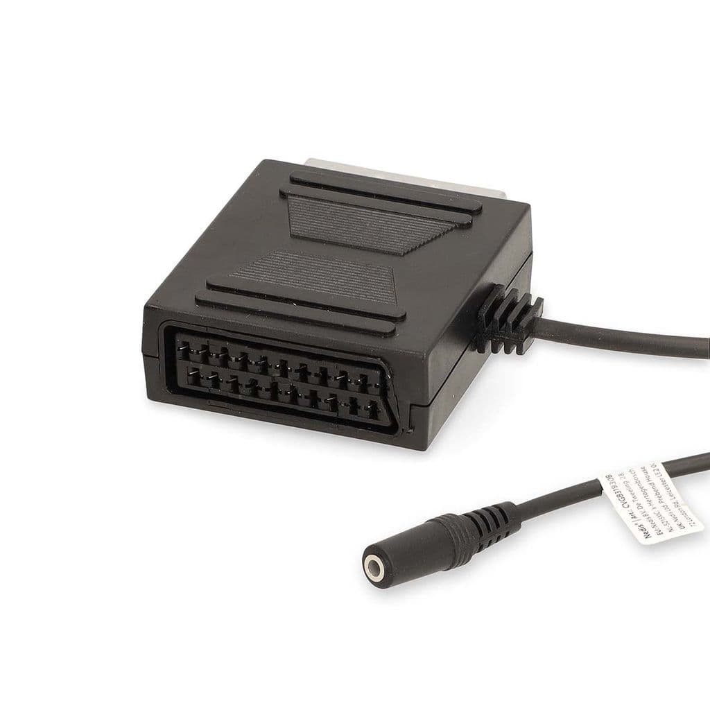 Nedis SCART-adapterkabel hann+hun til 3,5 mm hunn, 0,2m