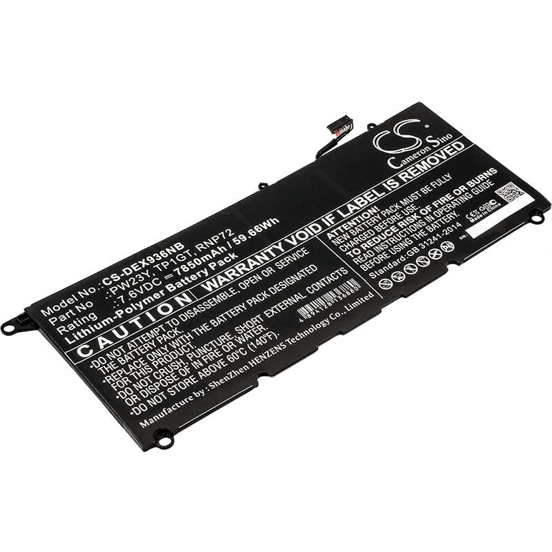 Batteri til Dell XPS 13 9360 etc