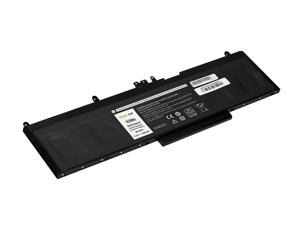 Green Cell bærbar PC-batteri Dell Latitude E5570 Precision 3510 11,4V 4500 mAh