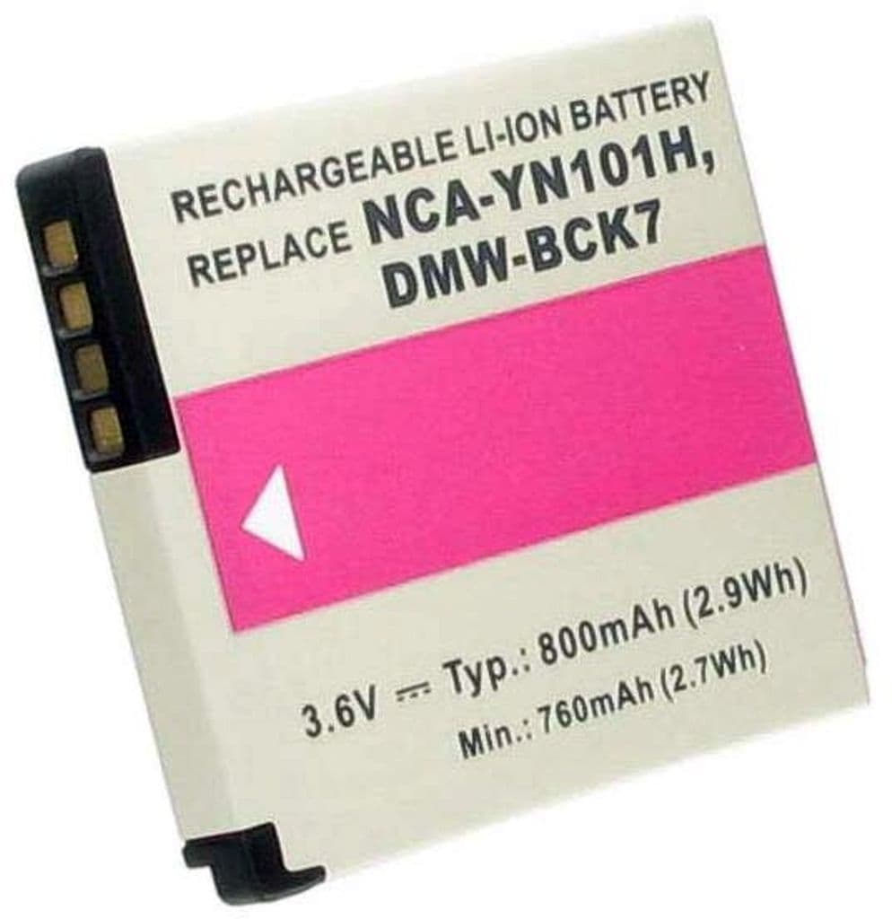 Batteri til DMW-BCK7 erstatningsbatteri