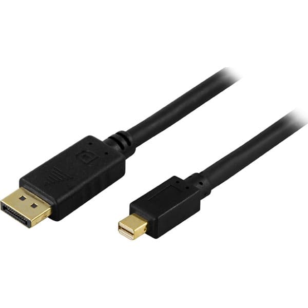 DELTACO DisplayPort til Mini DisplayPort skjermkabel - Svart