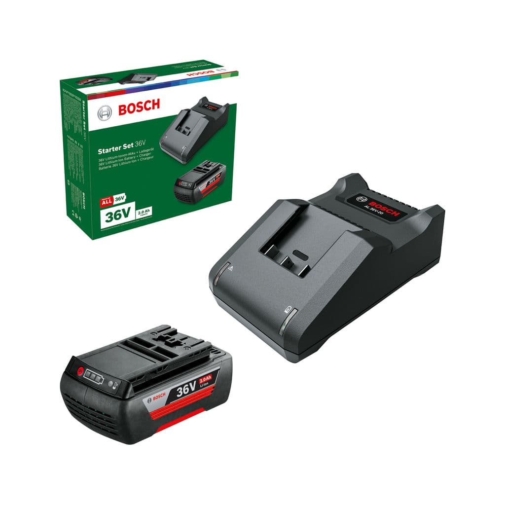 Bosch Batterisett 36V batteri 2Ah med batterilader AL3620-20