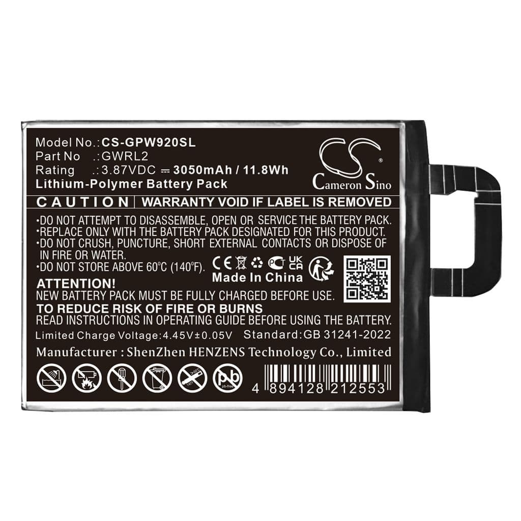 Batteri til Google GC15S etc