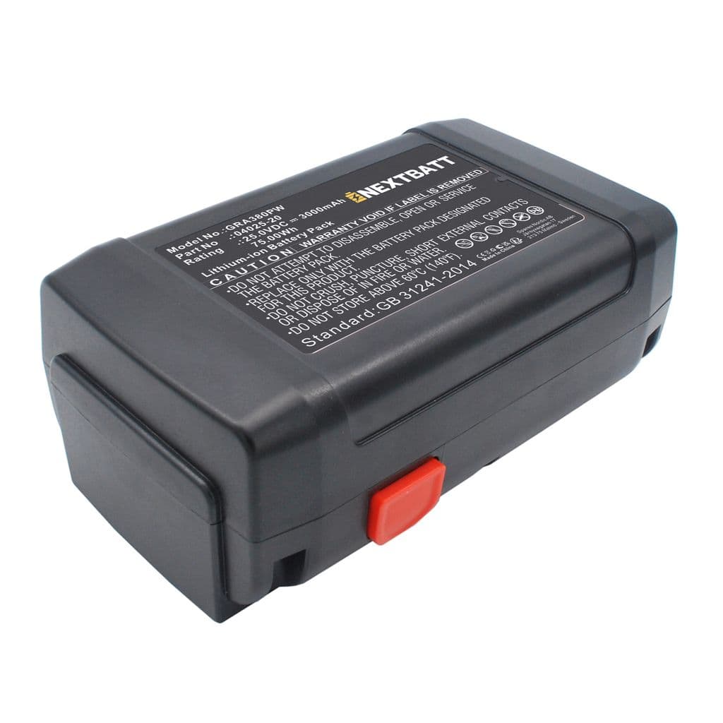 Batteri til Gardena Accu-Spindelmaher 380 Li etc