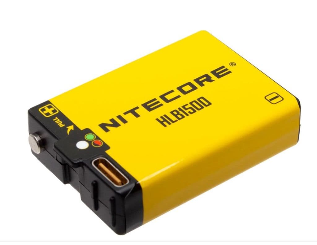 Batteri til Nitecore HLB1500 Li-ion 1500mAh 3,7V oppladbart batteri