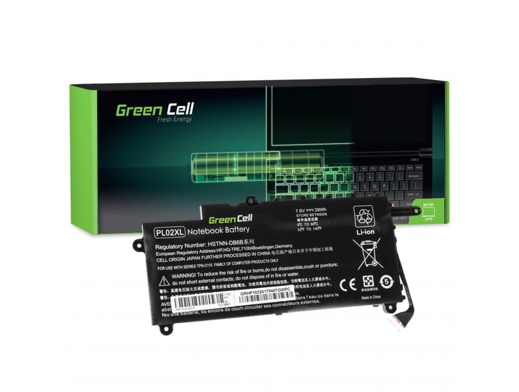 Green Cell-batteri til HP Pavilion x360 11-N HP x360 310 G1 osv., 7,6 V 3400 mAh