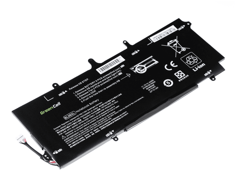 Green Cell-batteri til HP EliteBook Folio 1040, G1 osv. 3100 mAh, 11,1 V