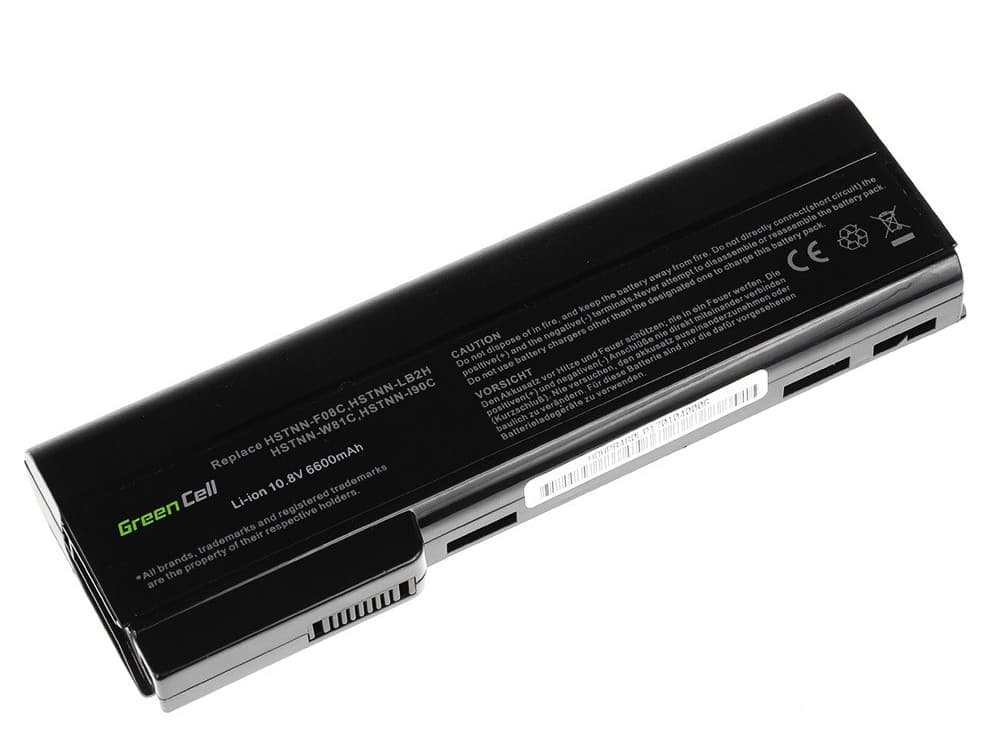 Green Cell-batteri til HP EliteBook 8460p ProBook 6360b osv., 11,1 V 6600 mAh