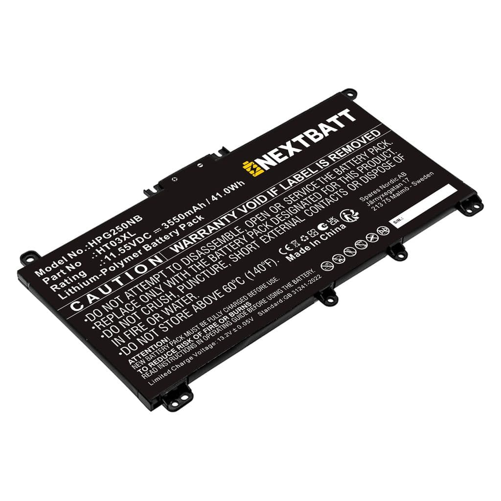 Batteri til HP 250 G7 osv.