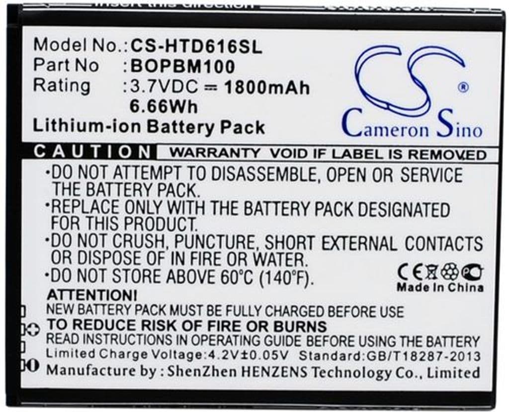 Batteri til HTC Desire 616 etc