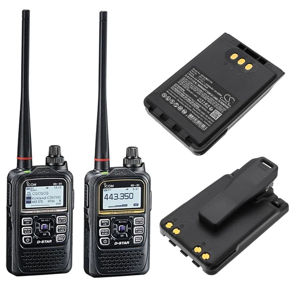 Batteri til Icom IC-31A etc