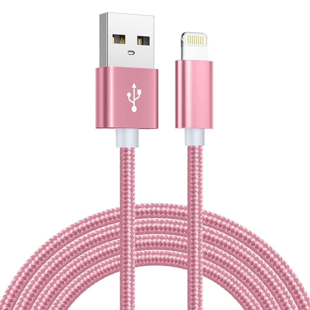 SiGN USB-kabel med Lightning-kontakt for iPhone og iPad, 2.1A, 2m - Rosa