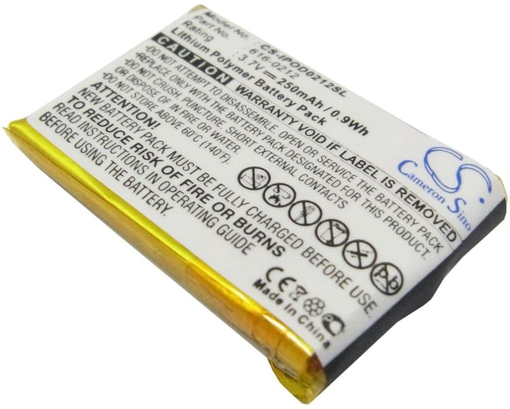 Batteri til Apple iPOD Shuffle etc