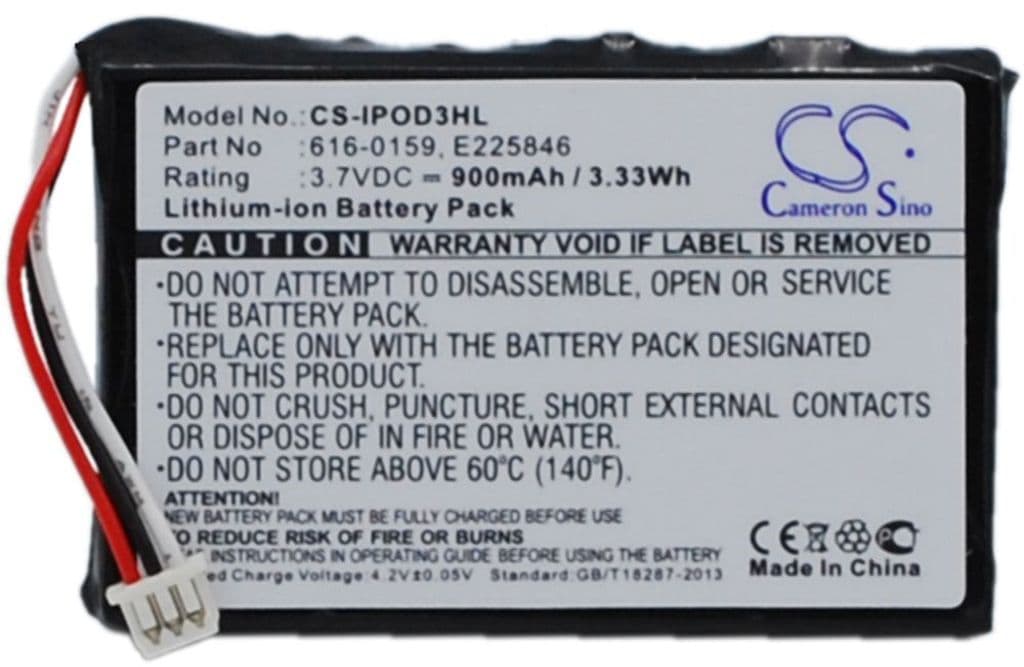 Batteri til Apple iPOD 10GB M8976LL/A etc