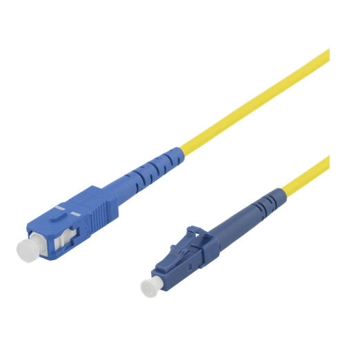 DELTACO Fiberkabling, LC - SC, 9/125, OS1/2, enkeltmodus - 3m