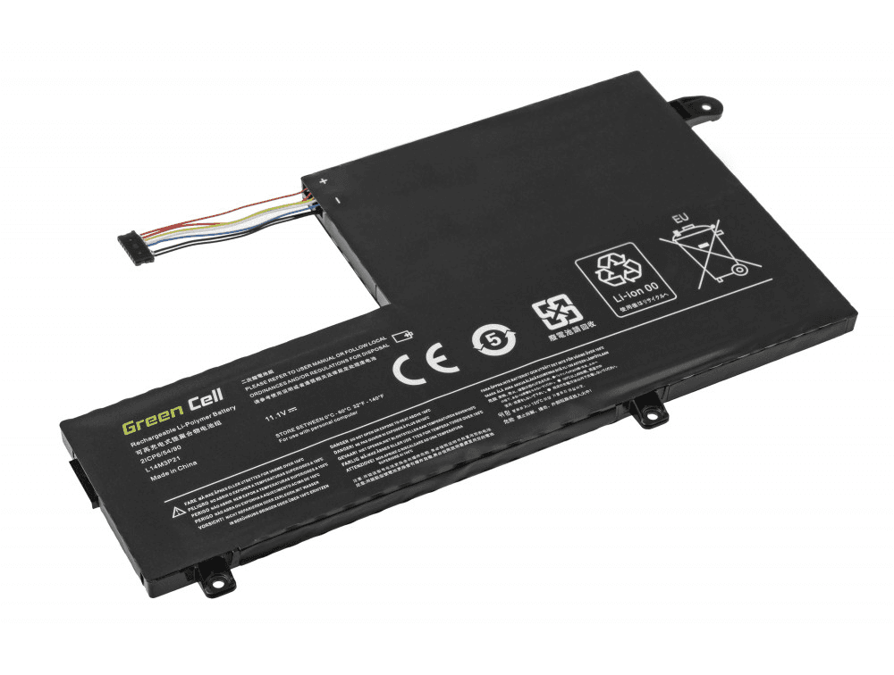 Green Cell-batteri til Lenovo Yoga 500-14IBD osv. 3500 mAh, 11,1 V