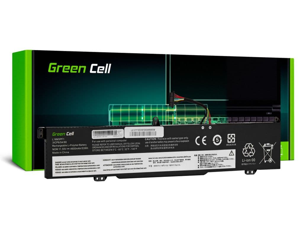 Green Cell Laptop-batteri Lenovo Ideapad 11.55V 4600 mAh