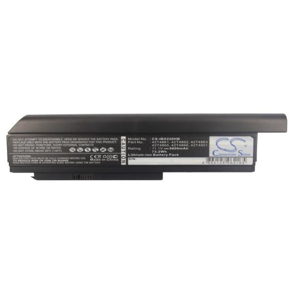 Batteri for Lenovo ThinkPad X220 X230 etc., 11,1V 6600mAh