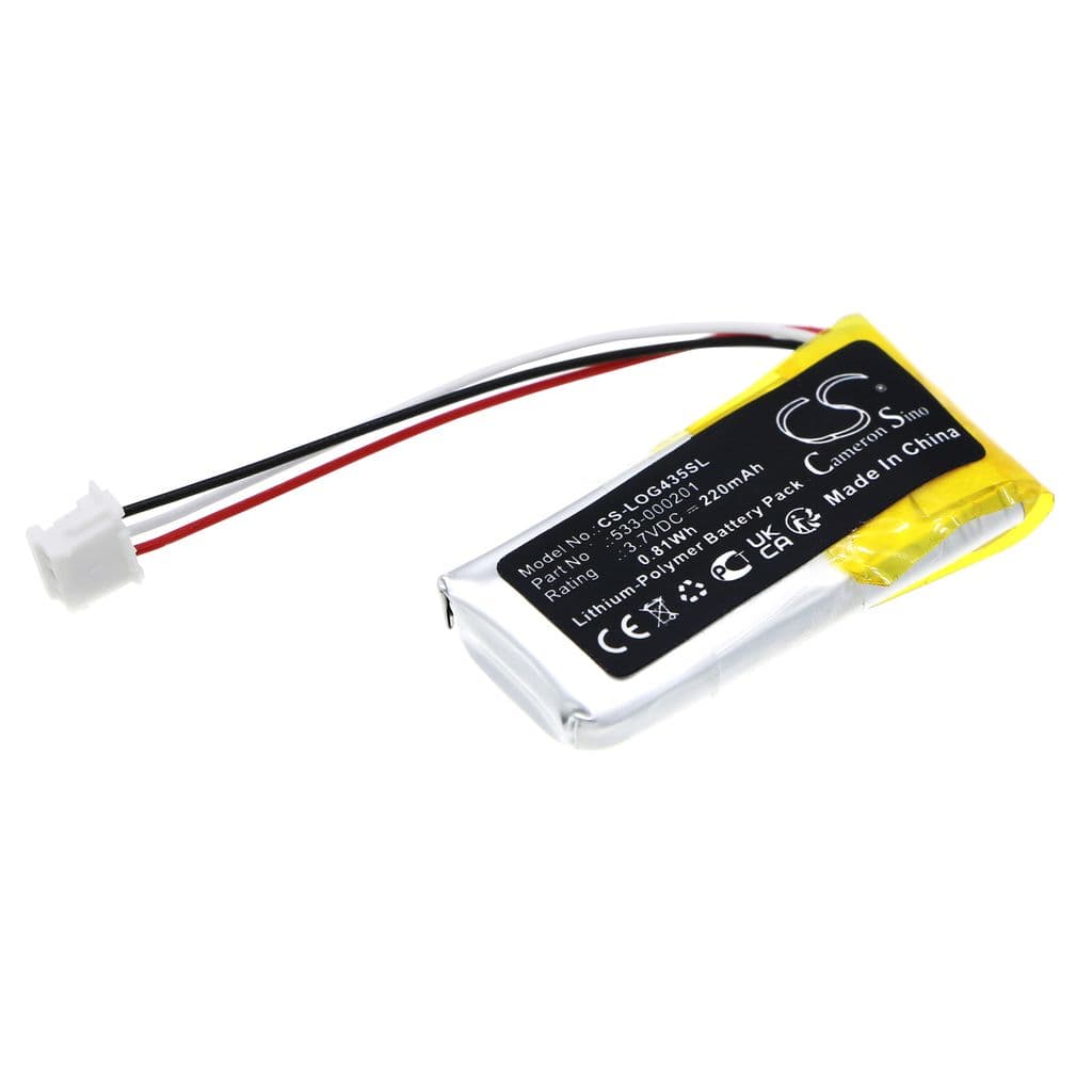 Batteri til Logitech G435 etc
