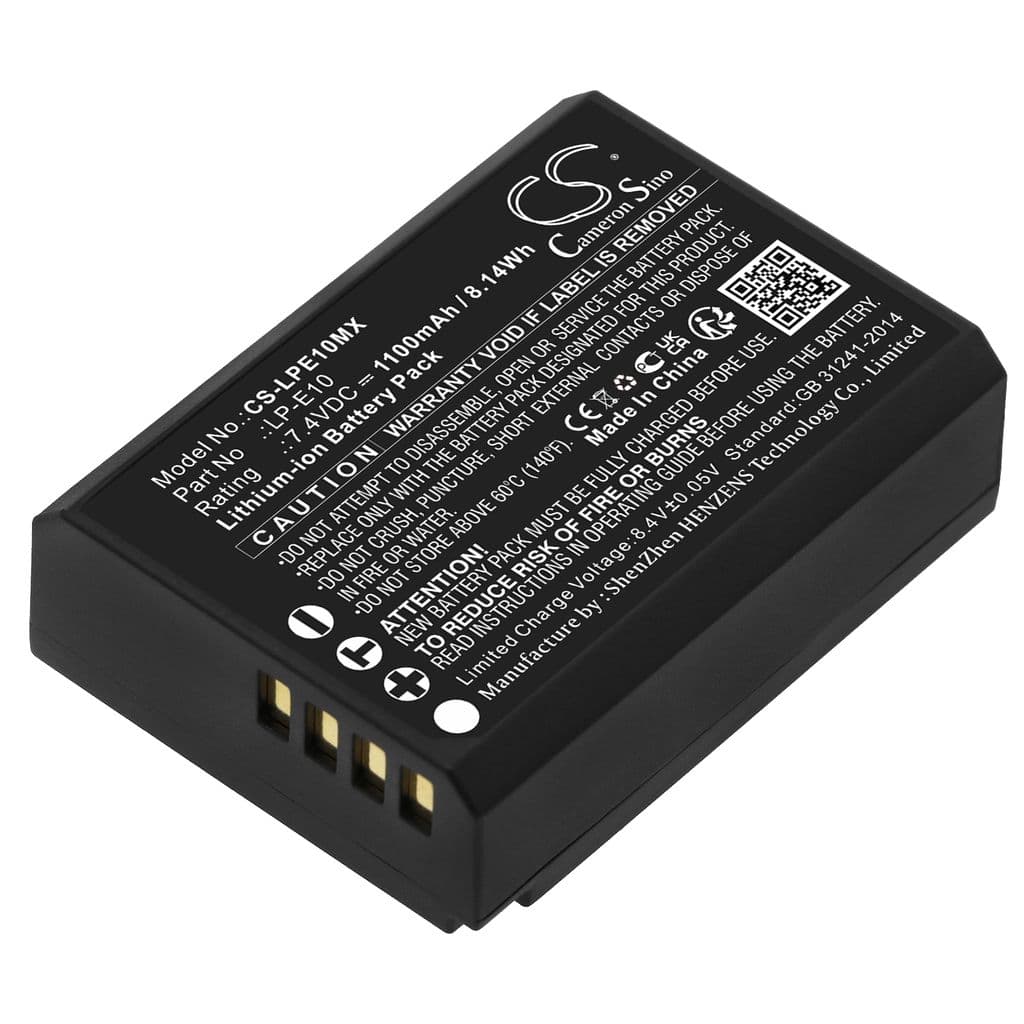 Batteri til Canon EOS 1100D etc