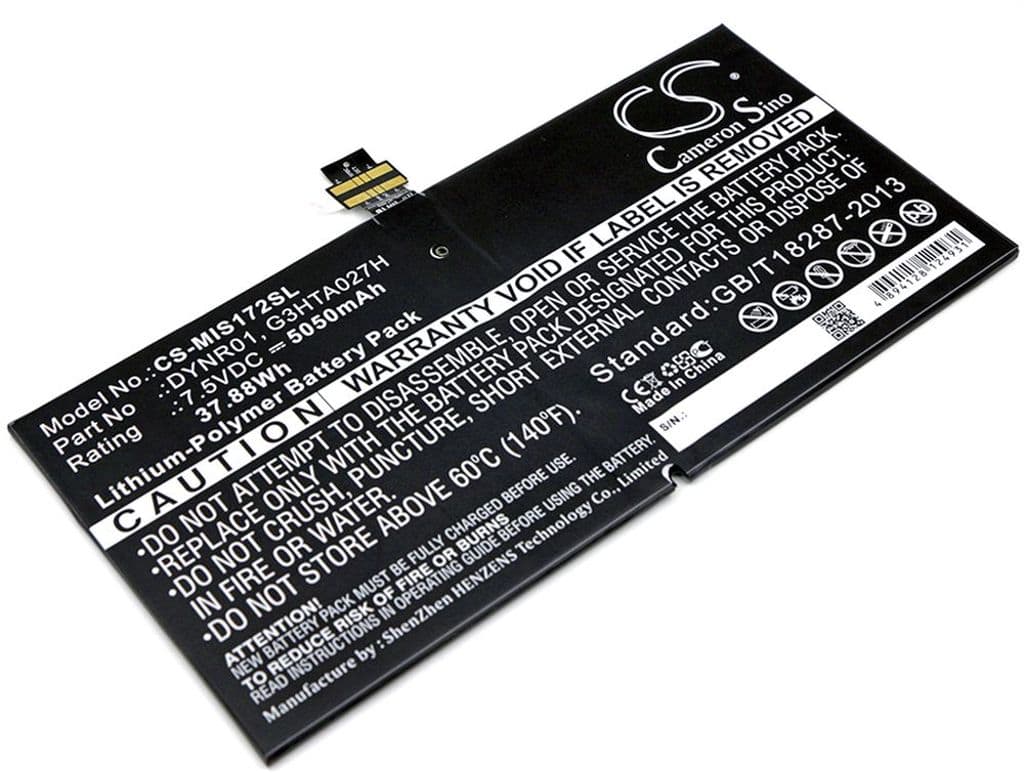 Batteri til Microsoft Surface Pro 4, Microsoft 1724, etc