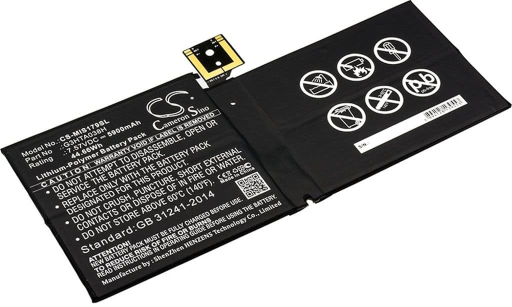 Batteri til Microsoft Surface Pro 5 etc
