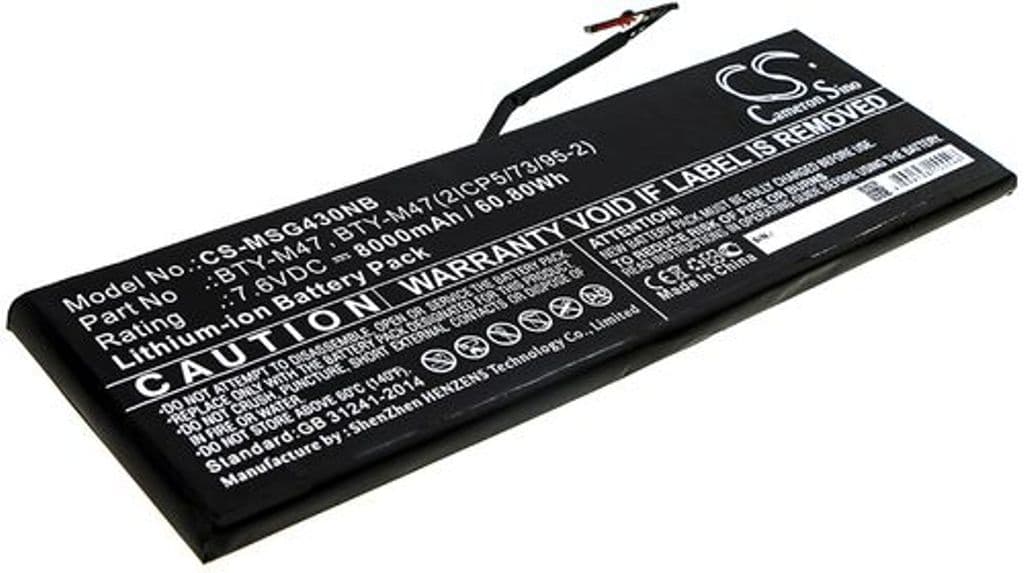 Batteri til Msi GS43VR PHANTOM PRO-210 etc