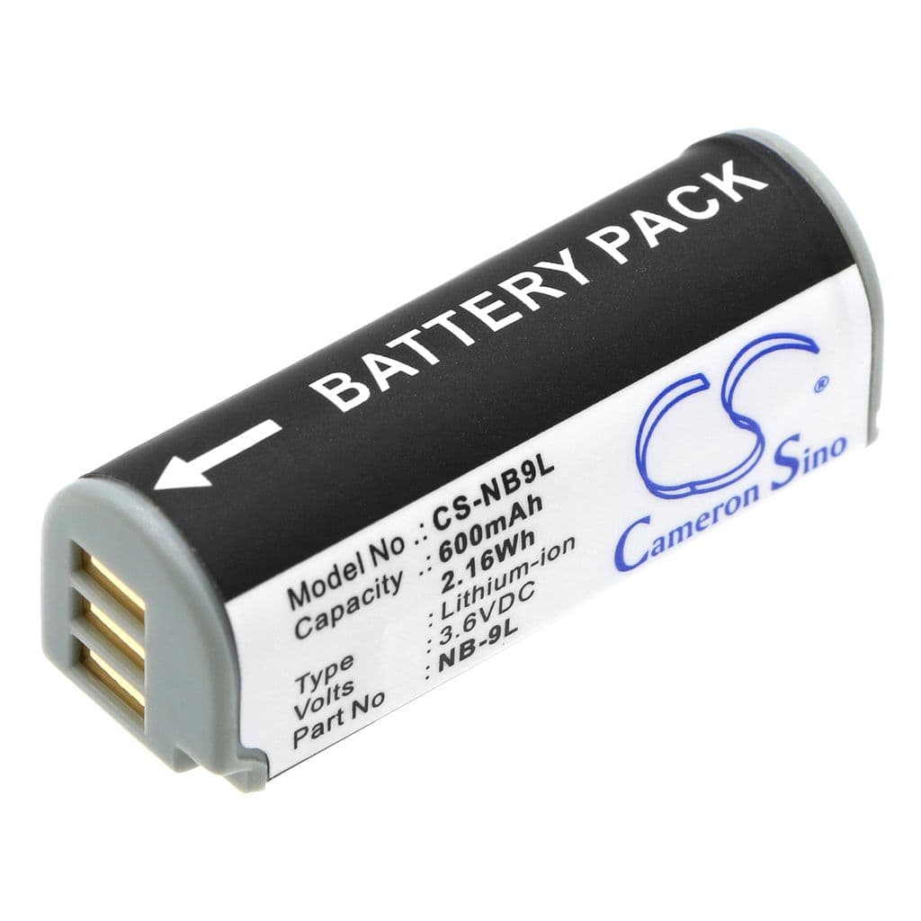 Batteri til NB-9L erstatningsbatteri