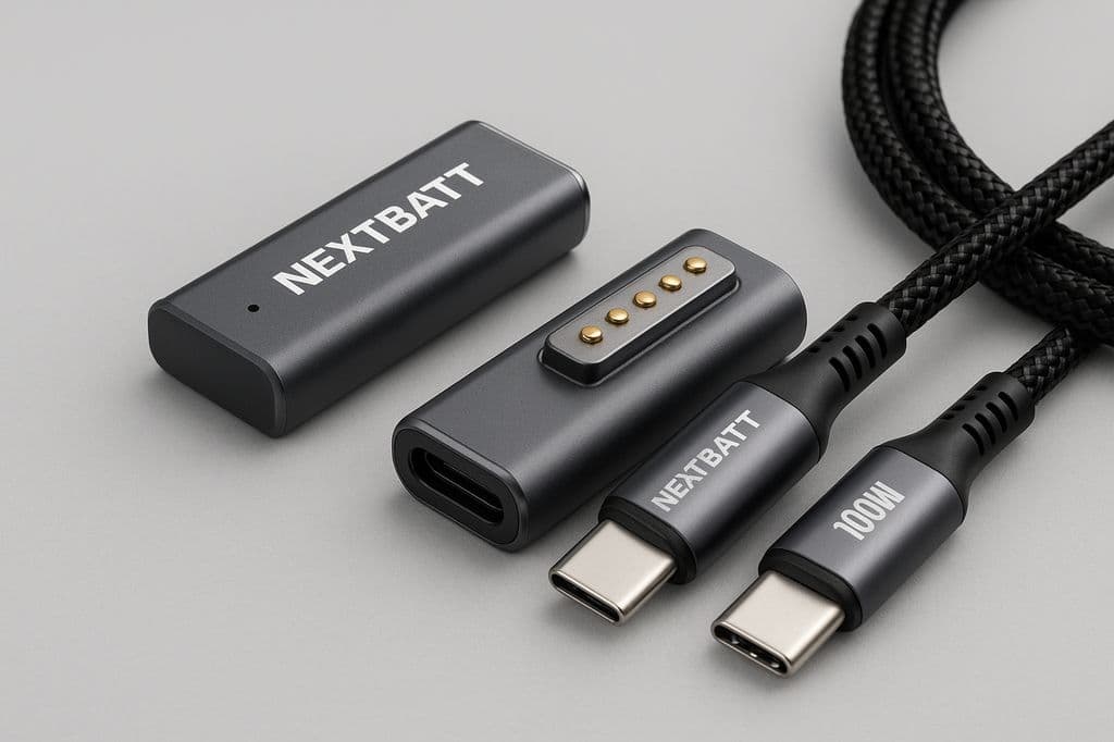 Magnetisk USB-C ladeadapter for Macbook Magsafe 2 med 100W kabel