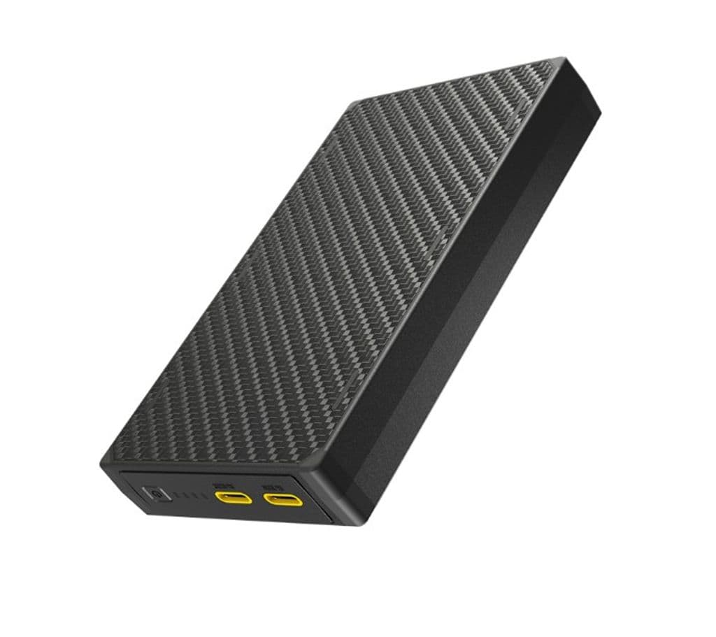 Nitecore NB20000 Gen3 Powerbank 20000mAh, 3A – 2 USB-C-porter samt 1 USB-C til USB-A-adapter