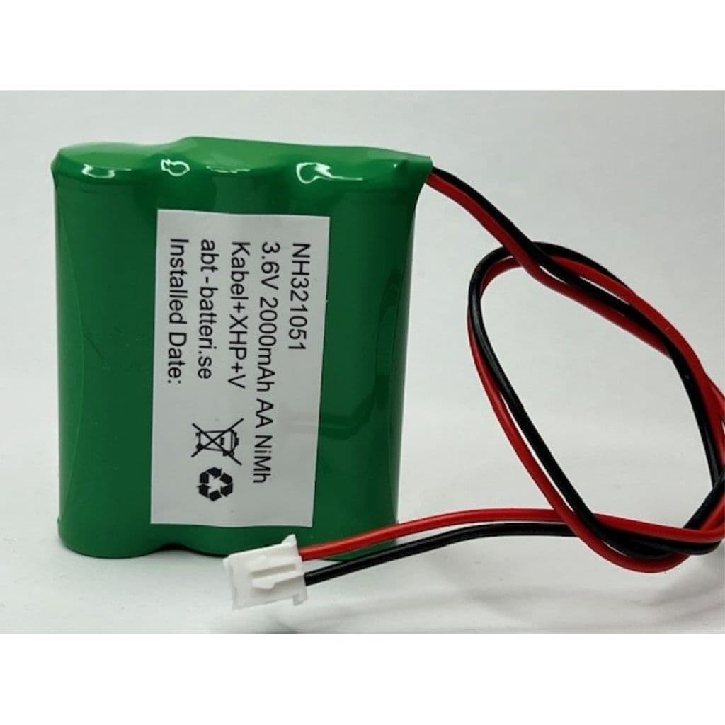 Ni-MH batteripakke 3,6V 2000mAh AA HT Std gjerdekontakt XHP+V NH321051