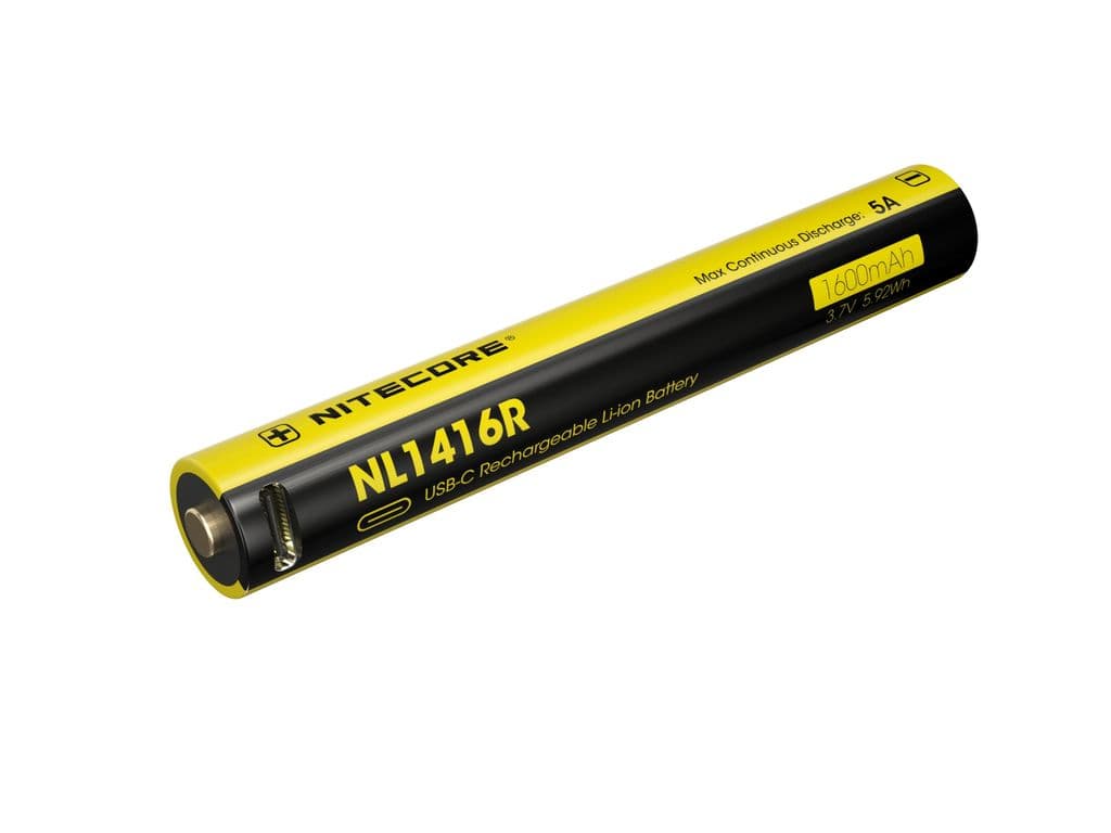 Nitecore NL1416R Li-ion 1600mAh 3,7V oppladbart 14000-batteri