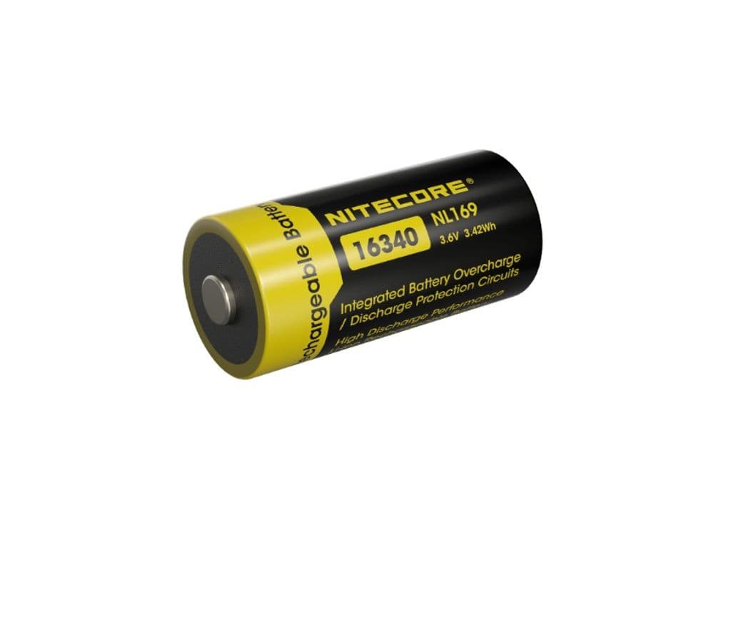 Nitecore NL169 Li-ion 950mah oppladbart 16340-batteri